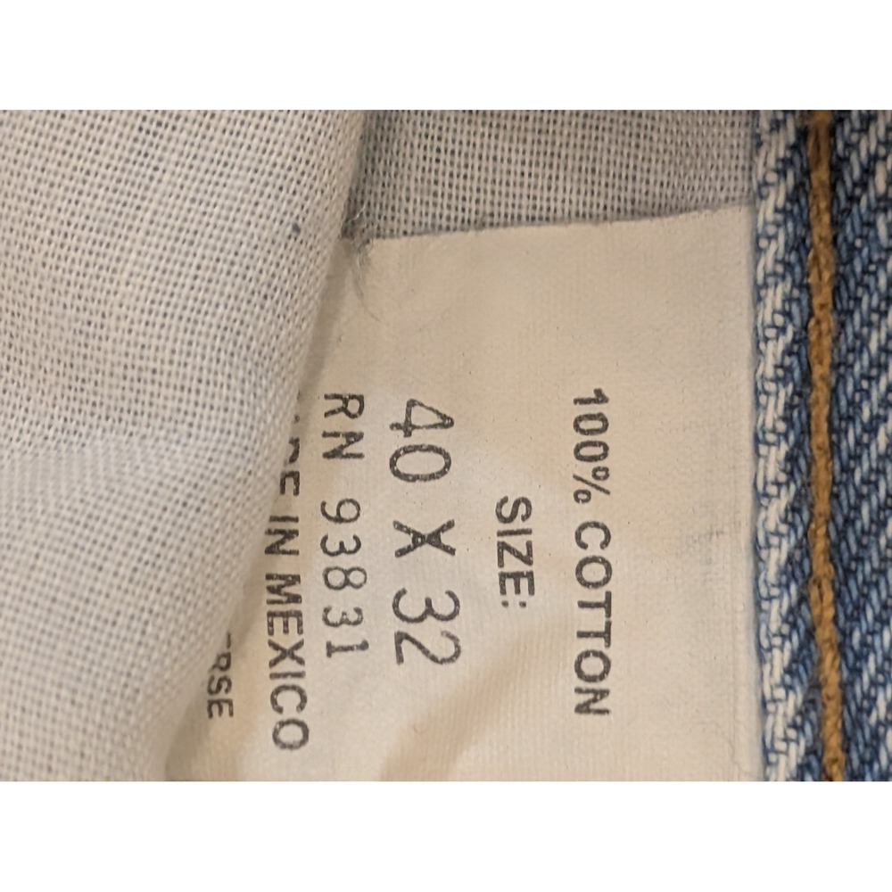 Geoffrey Beene Mens Jeans 40x32 Light Wash Classic Denim Pants‎ - Picture 4 of 4